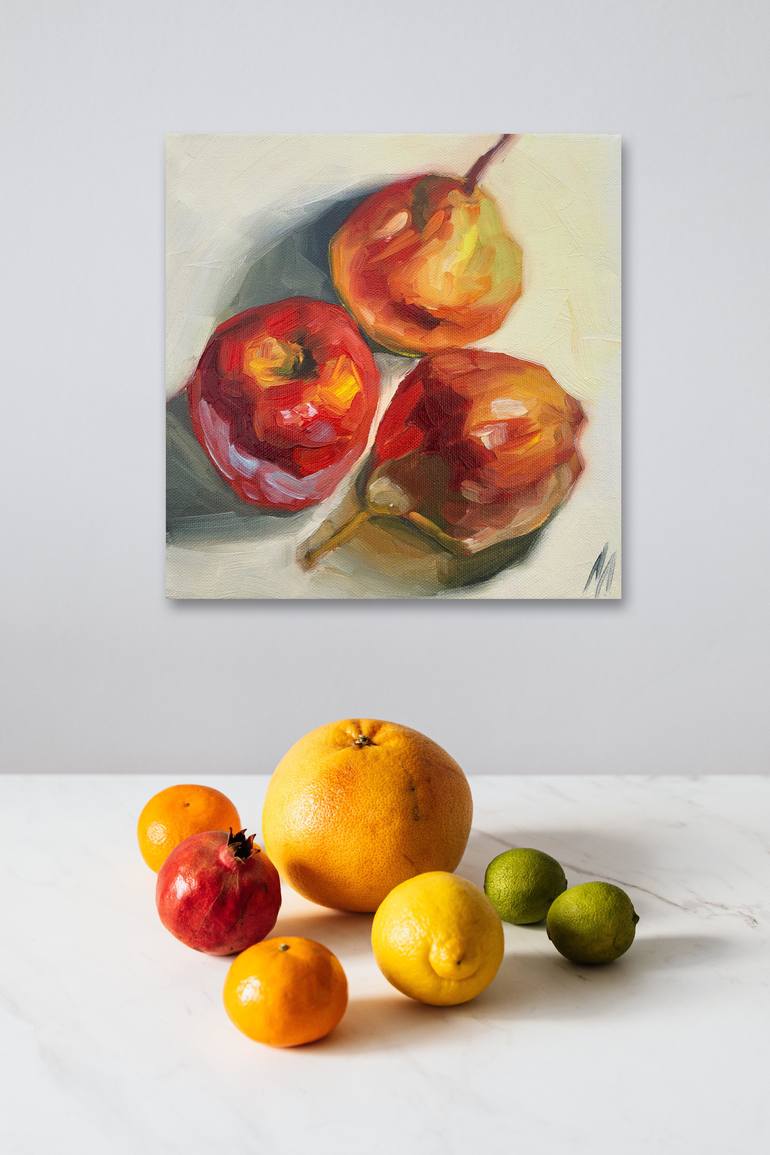 Original Expressionism Food Painting by Olena Levchii