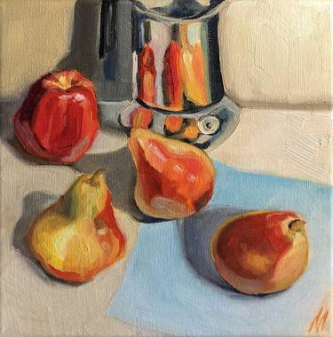 Original Expressionism Food Paintings by Olena Levchii