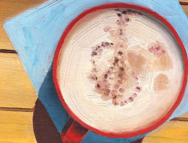 Original Expressionism Food & Drink Painting by Olena Levchii