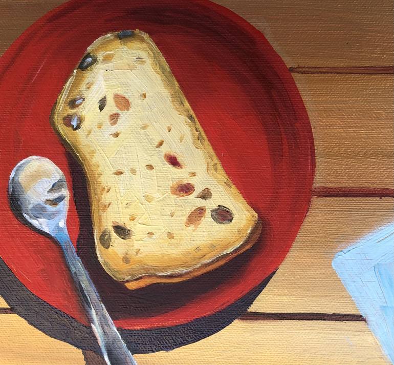 Original Expressionism Food & Drink Painting by Olena Levchii