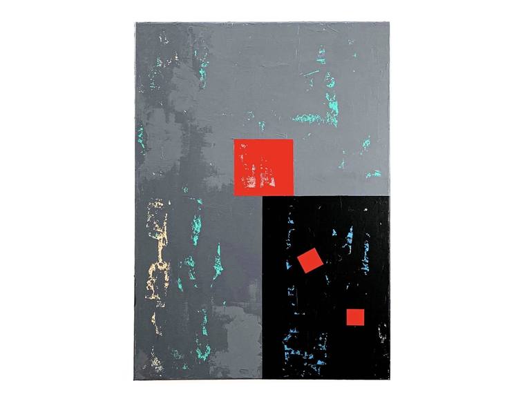 Original Minimalism Abstract Painting by Ewa Janowska