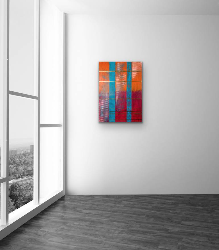 Original Minimalism Abstract Painting by Ewa Janowska
