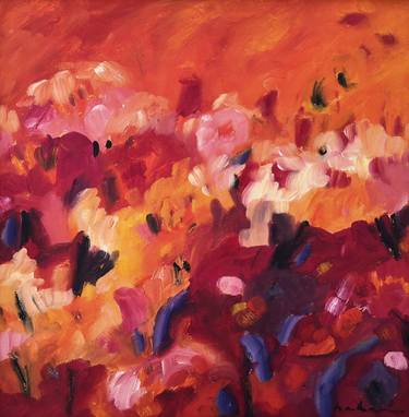 Original Expressionism Floral Paintings by Miriam Hartmann