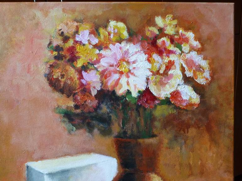 Original Impressionism Still Life Painting by Florina Ravariu