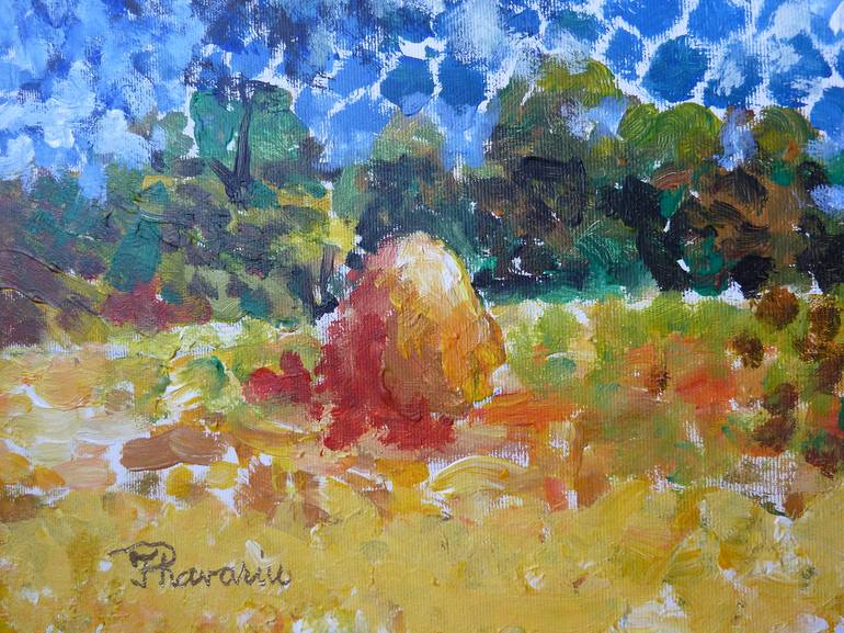 Original Figurative Landscape Painting by Florina Ravariu