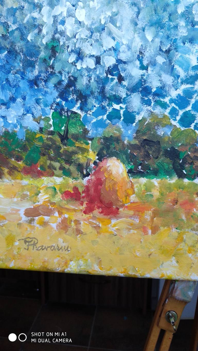 Original Figurative Landscape Painting by Florina Ravariu