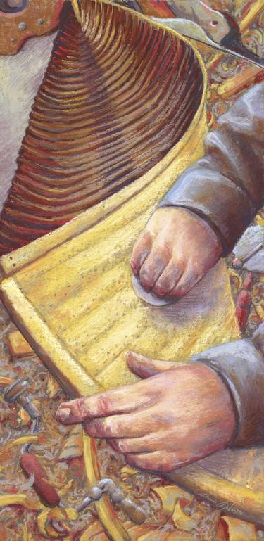 Saatchi Art Artist Catherine LaPointeVollmer; Paintings, “The Boat Builder” #art