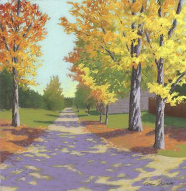 From Underwood Road Plein Air Impressionist Pastel thumb