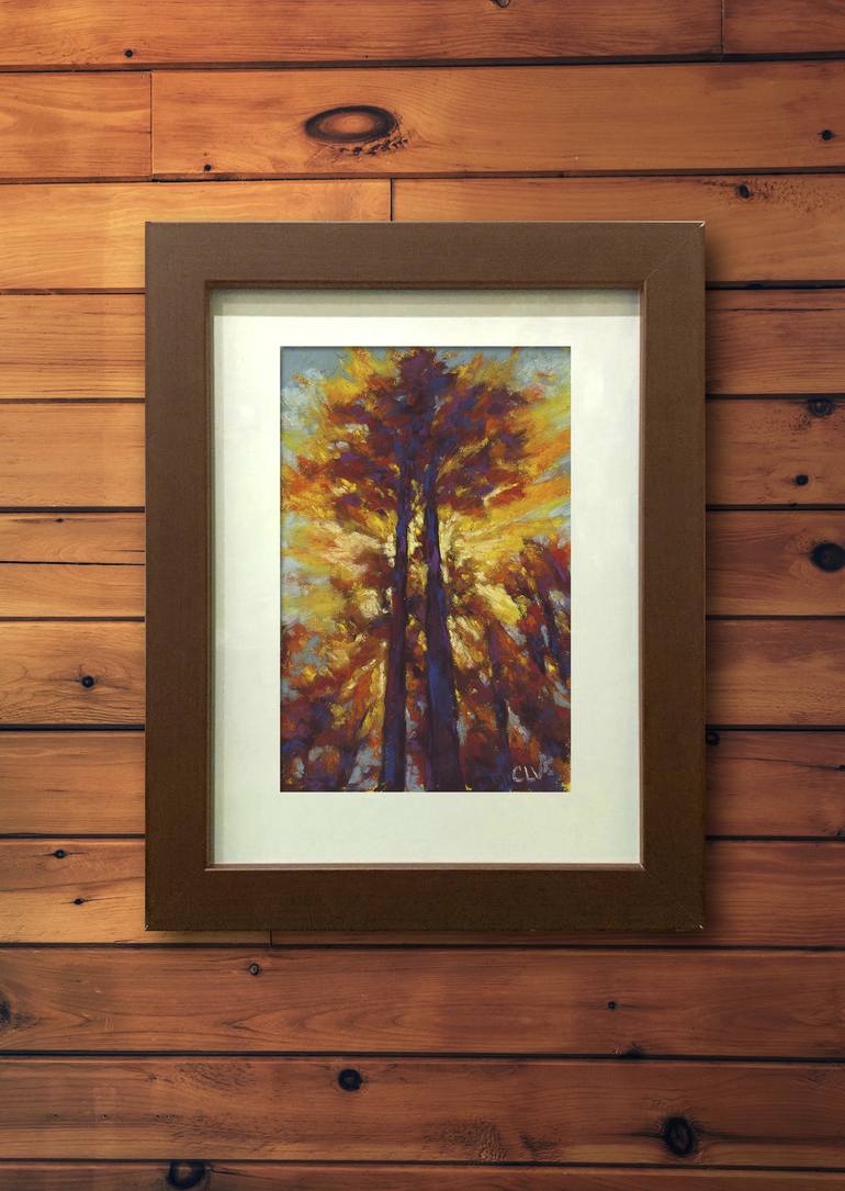 Original Impressionism Tree Painting by Catherine LaPointeVollmer