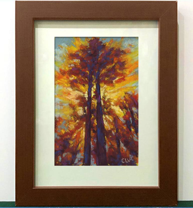 Original Impressionism Tree Painting by Catherine LaPointeVollmer