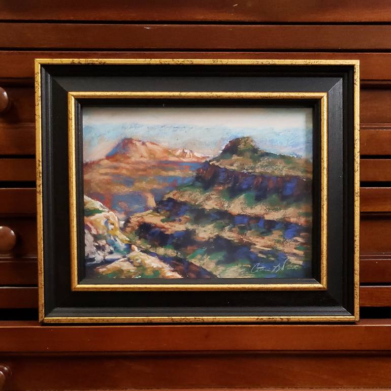 Original Expressionism Landscape Painting by Catherine Lapointevollmer