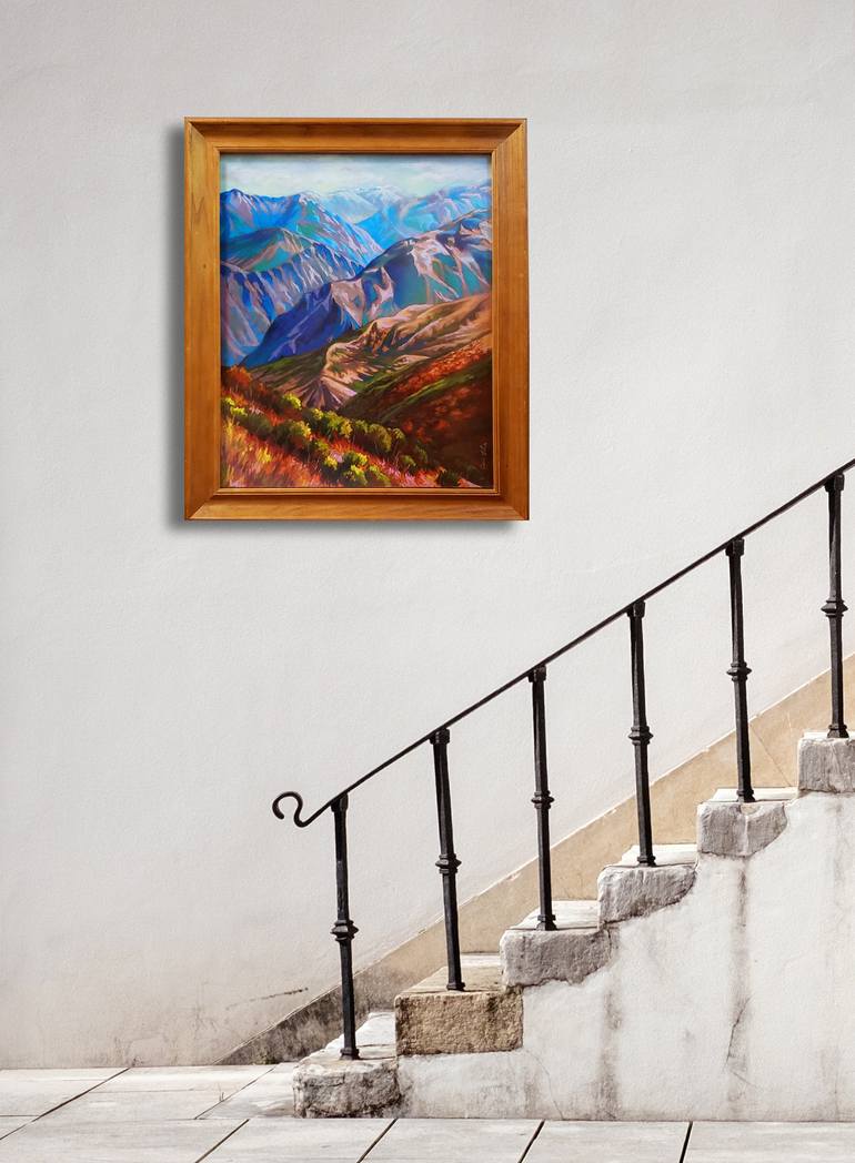 Original Expressionism Landscape Painting by Catherine Lapointevollmer
