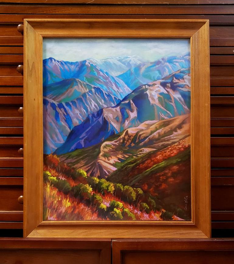Original Expressionism Landscape Painting by Catherine Lapointevollmer
