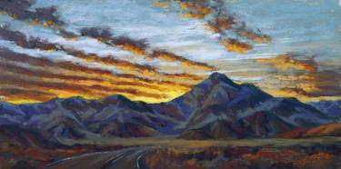 Sunset in Death Valley Pastel Study thumb