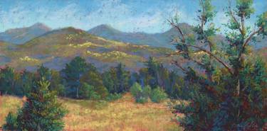 Forever Wild Adirondack Mountain View Pastel Landscape Painting thumb