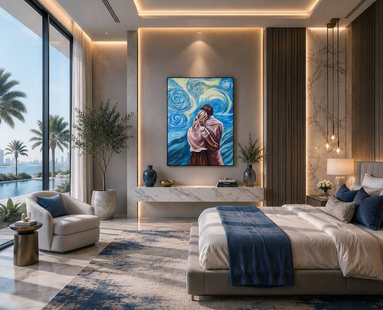 Original Contemporary Love Painting by Muhammad Suleman Rehman