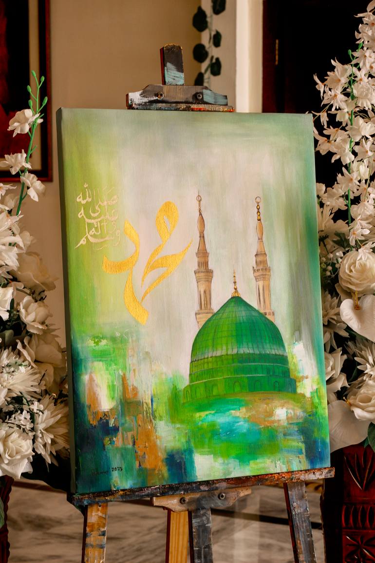 Original Abstract Architecture Painting by Muhammad Suleman Rehman