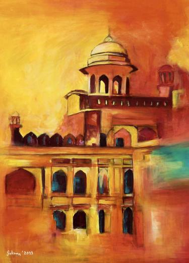 Original Abstract Expressionism Abstract Paintings by Muhammad Suleman Rehman