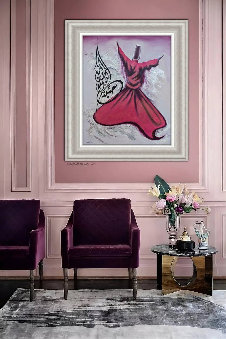 Original Modernism Abstract Painting by Muhammad Suleman Rehman