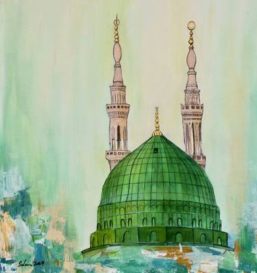 Original Abstract Architecture Painting by Muhammad Suleman Rehman