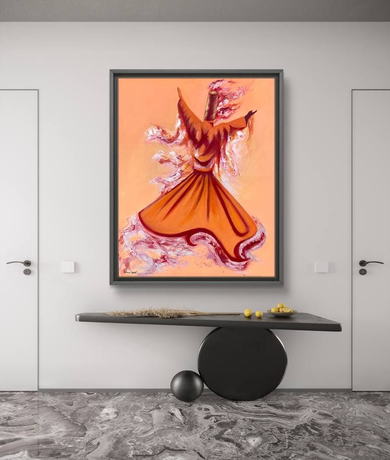 Original Abstract Expressionism Abstract Painting by Muhammad Suleman Rehman