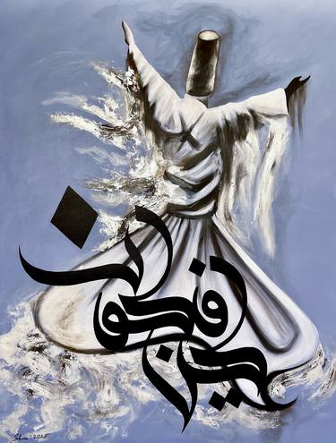 Original Abstract Performing Arts Painting by Muhammad Suleman Rehman