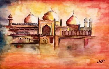 Print of Expressionism Architecture Paintings by Muhammad Suleman Rehman