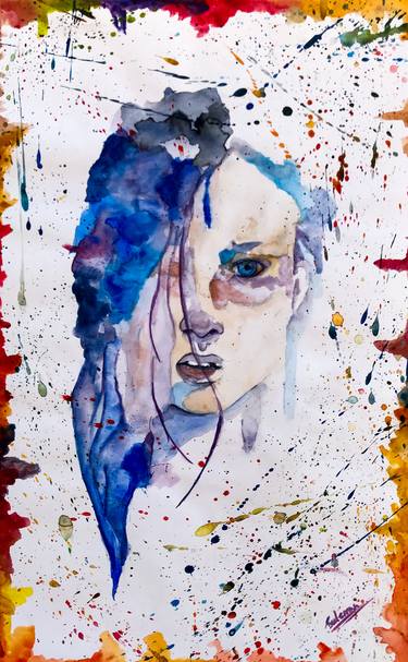 Original Abstract Women Paintings by Muhammad Suleman Rehman