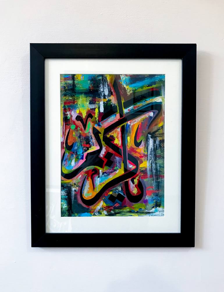 Original Abstract Expressionism Abstract Painting by Muhammad Suleman Rehman