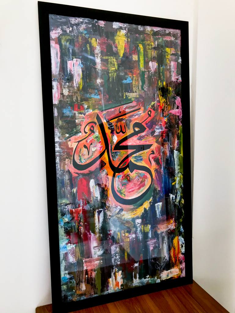 Original Abstract Expressionism Abstract Painting by Muhammad Suleman Rehman