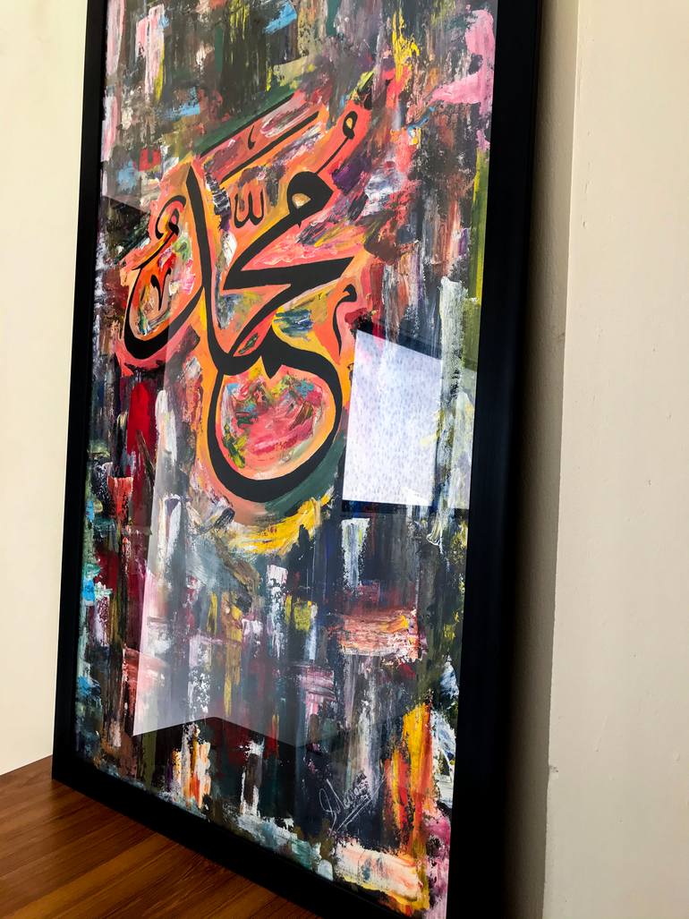 Original Abstract Expressionism Abstract Painting by Muhammad Suleman Rehman