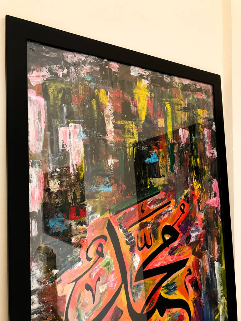 Original Abstract Expressionism Abstract Painting by Muhammad Suleman Rehman