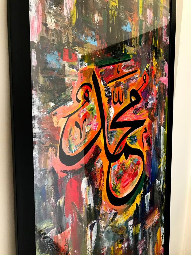 Original Abstract Expressionism Abstract Painting by Muhammad Suleman Rehman
