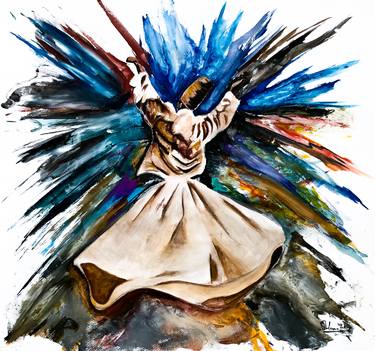 Tasawwuf (Sufi watercolor painting) thumb