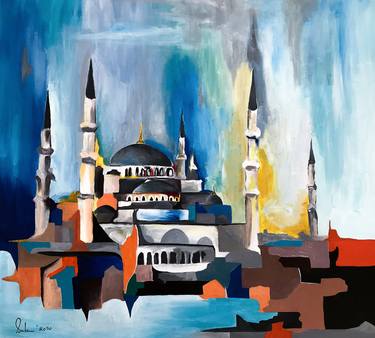 Print of Abstract Architecture Paintings by Muhammad Suleman Rehman