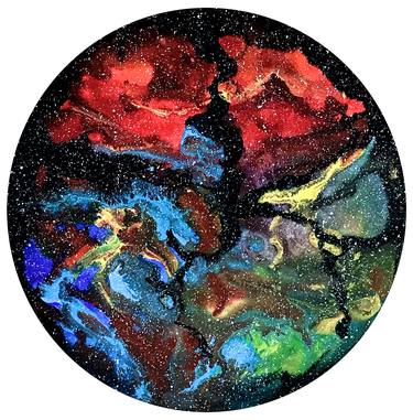 Print of Expressionism Outer Space Paintings by Muhammad Suleman Rehman