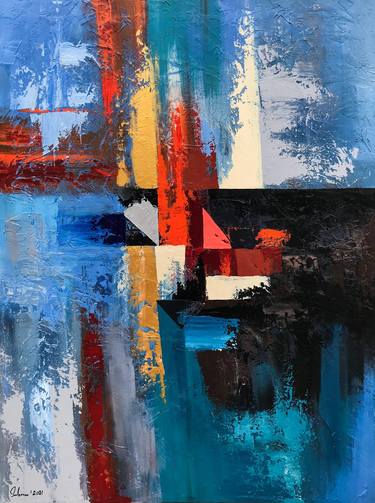 Print of Modern Abstract Paintings by Muhammad Suleman Rehman