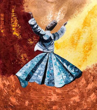 Whirling relinquish spirit sufi painting thumb