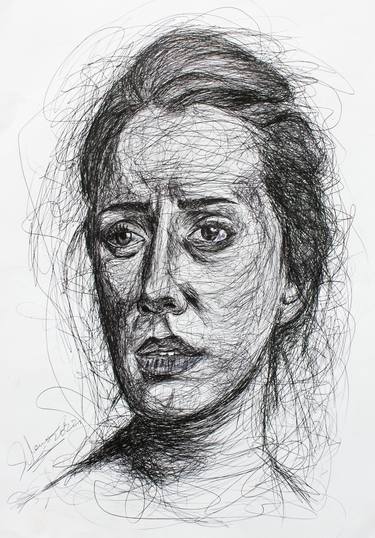 Original Expressionism Portrait Drawings by Muhammad Suleman Rehman