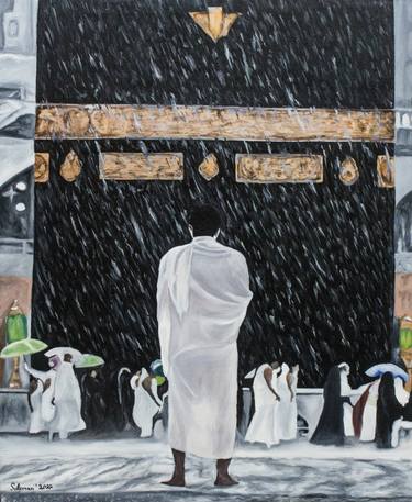 Pilgrims perform Hajj as rain falls on Kaaba thumb