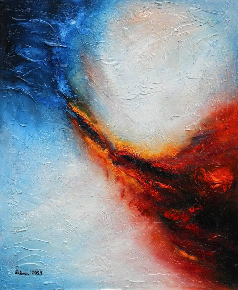 Ignis Contemporary Modern Abstract Original Painting by muhammad suleman rehman