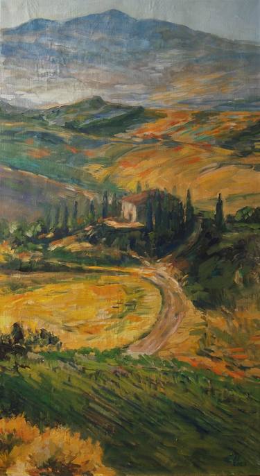 Print of Impressionism Landscape Paintings by Ellen Fasthuber-Huemer