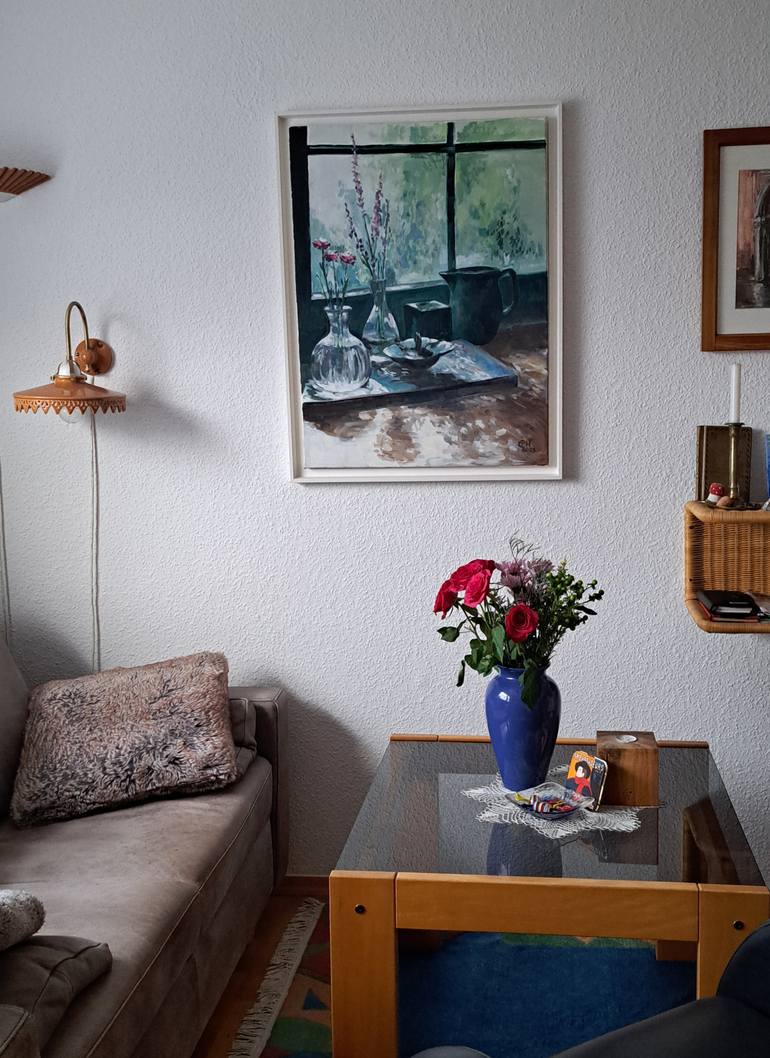 Original Impressionism Still Life Painting by Ellen Fasthuber-Huemer 