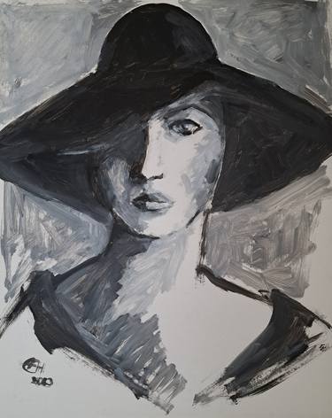Original Expressionism Portrait Paintings by Ellen Fasthuber-Huemer