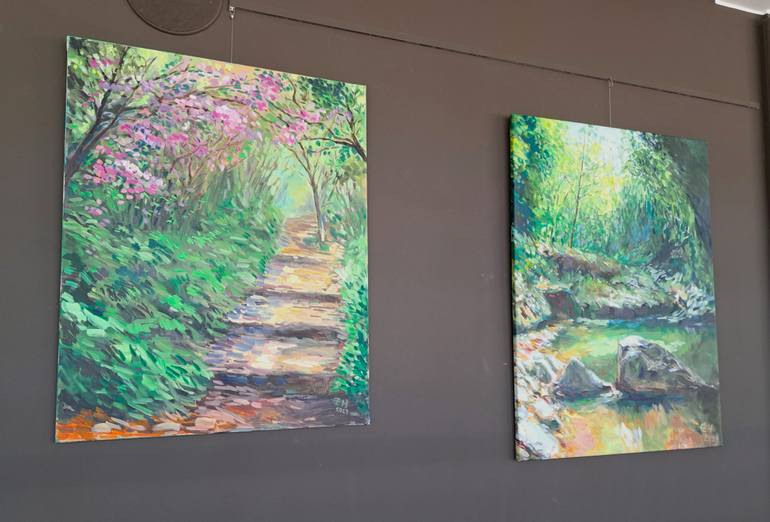 Original Expressionism Nature Painting by Ellen Fasthuber-Huemer 