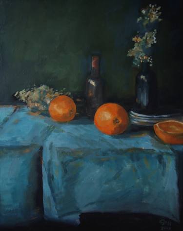 Original Impressionism Still Life Paintings by Ellen Fasthuber-Huemer 