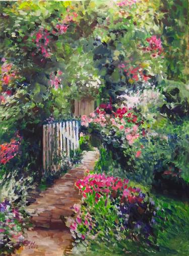 Original Garden Paintings by Ellen Fasthuber-Huemer