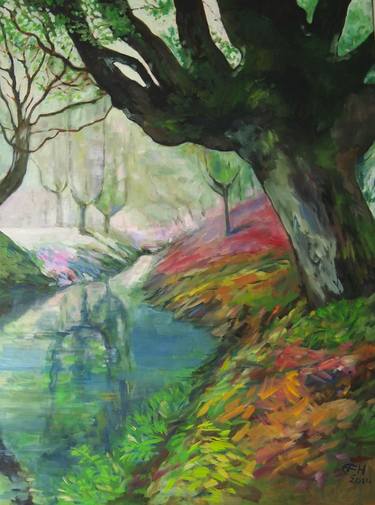 Print of Landscape Paintings by Ellen Fasthuber-Huemer