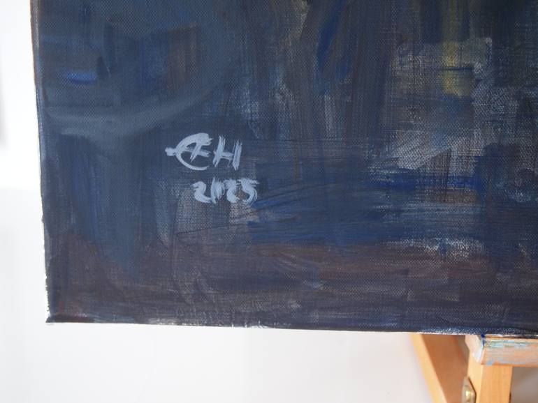 Original Expressionism People Painting by Ellen Fasthuber-Huemer 