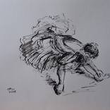 Ballerina 1, nach Degas by Ellen Fasthuber-Huemer